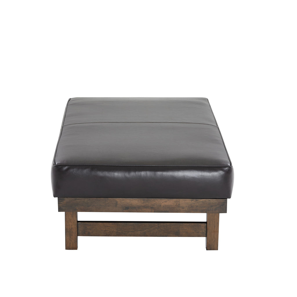 Modern Upholstered Cocktail Ottoman Bench With Cushion Top