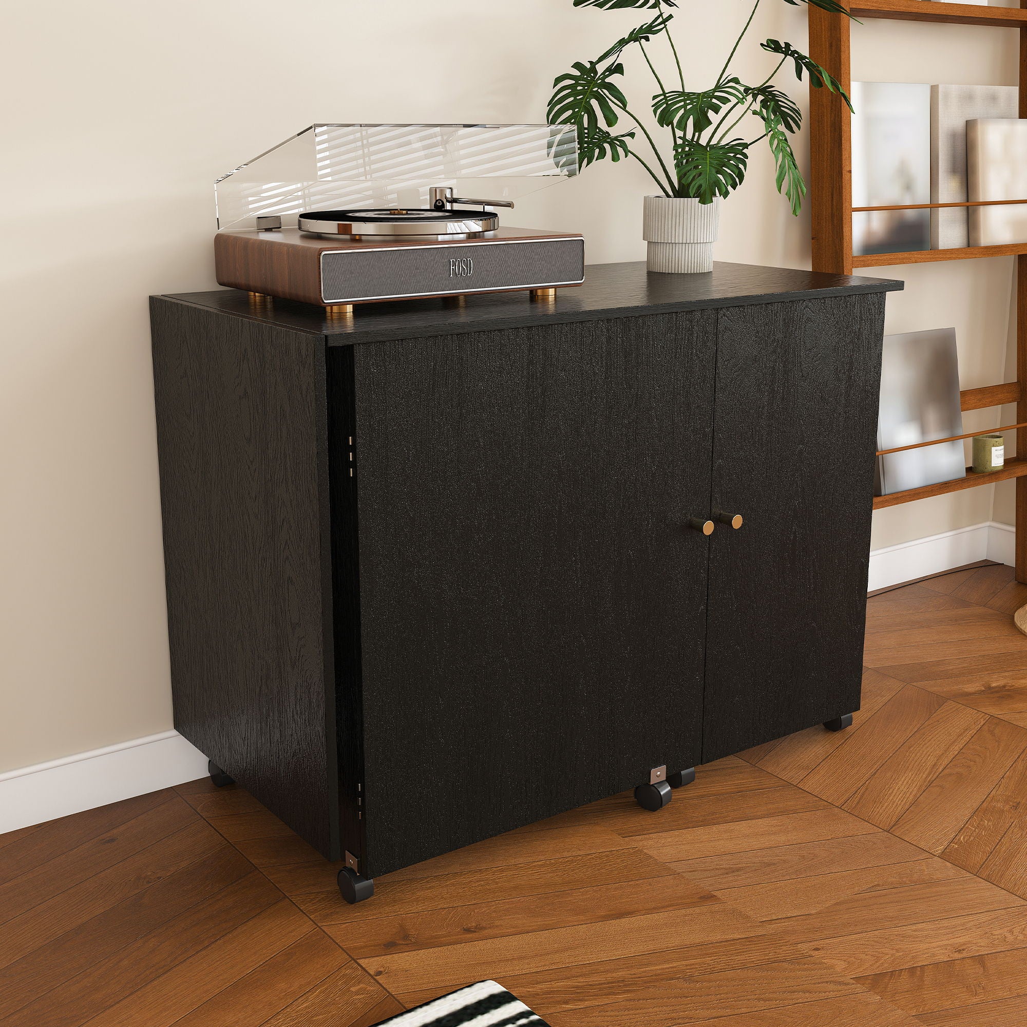Foldable Sewing Table With Locking Casters