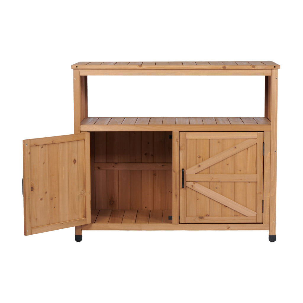 Patio Bar Table Set With Storage