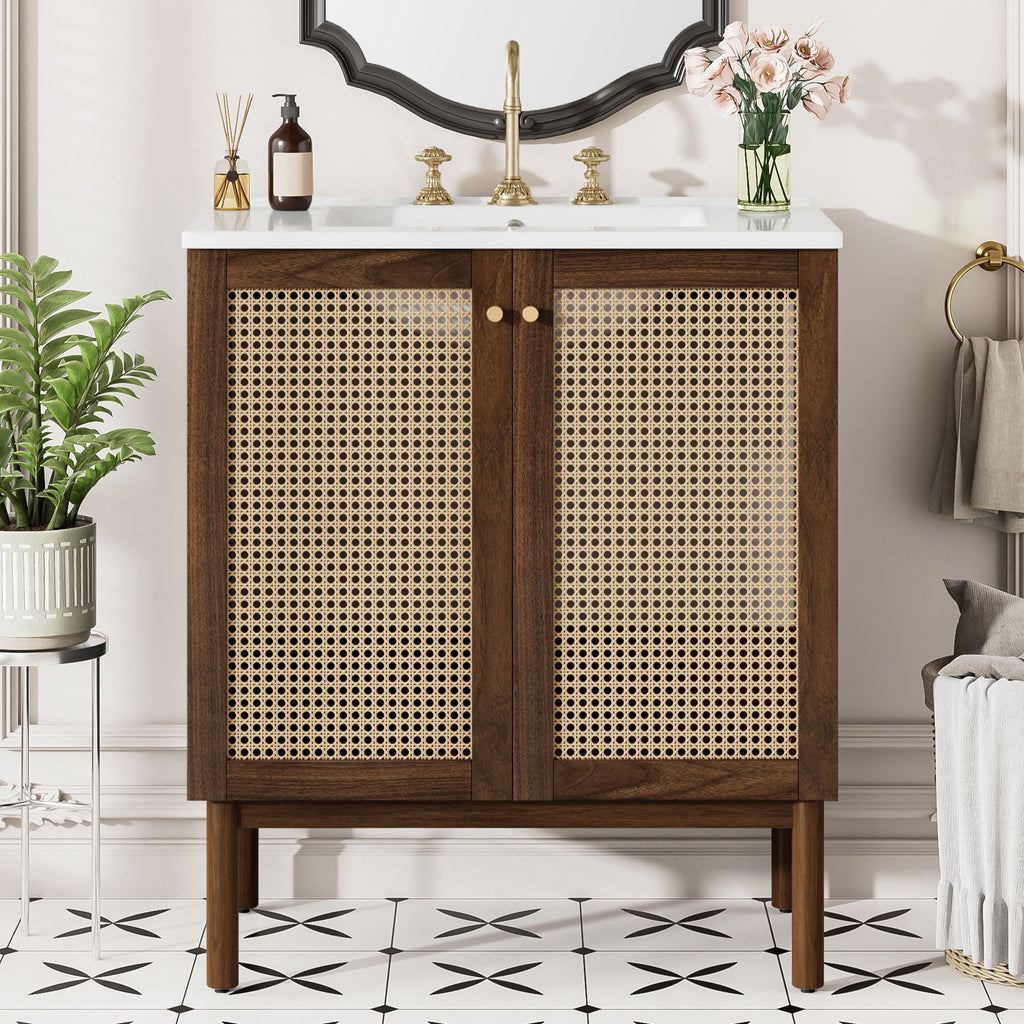 Bathroom Vanity Cabinet With Doors, Soft Close Design