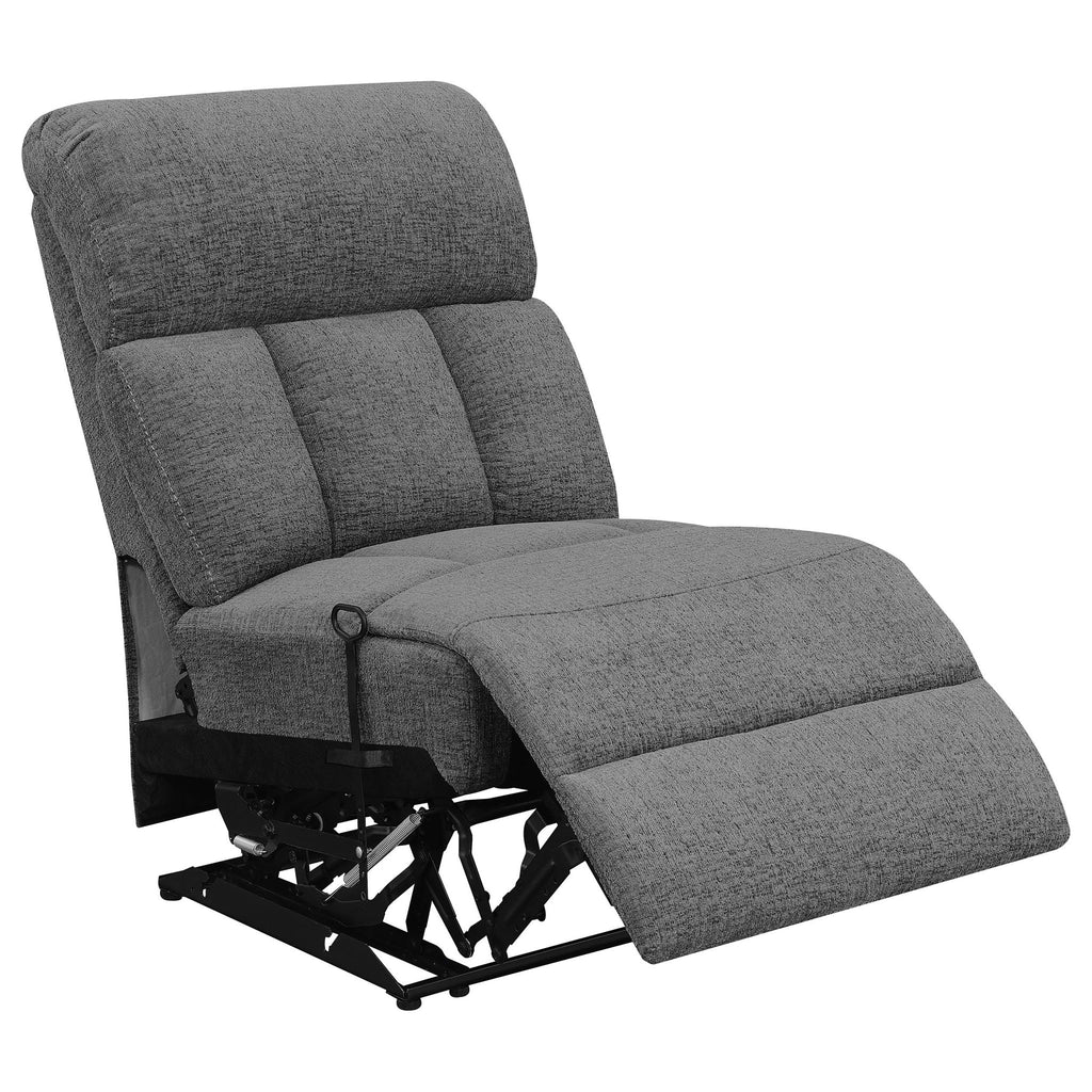 Divine - 5 Piece Power Reclining Home Theater Seating Set With Memory Foam Cushions And Storage Consoles