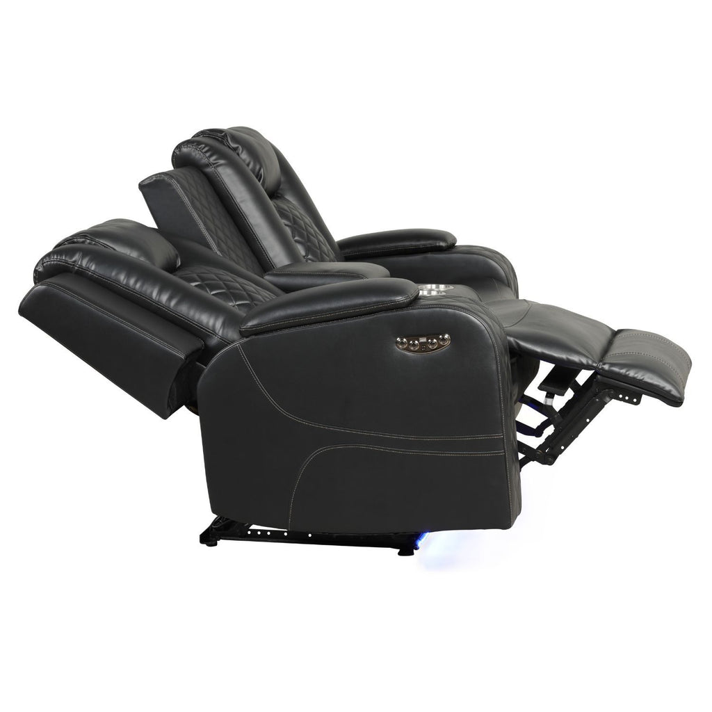 Benz - LED & Power Recliner With Adjustable Headrests And Ambient LED Lighting