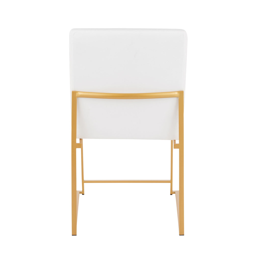 Fuji - Contemporary Stylish Frame, High Back Dining Chair (Set of 2)