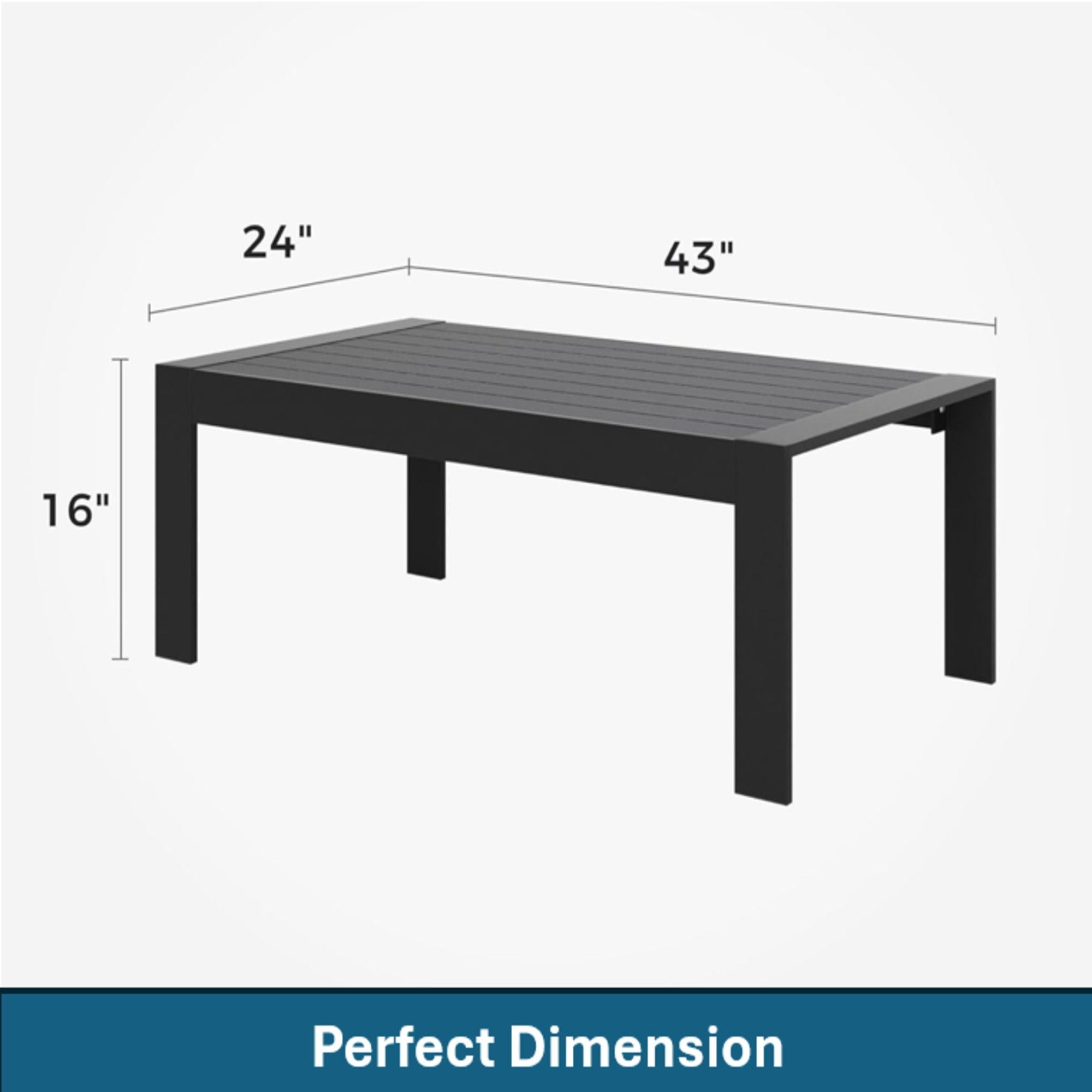 Outdoor Patio Set, All-Weather With Thick Cushions