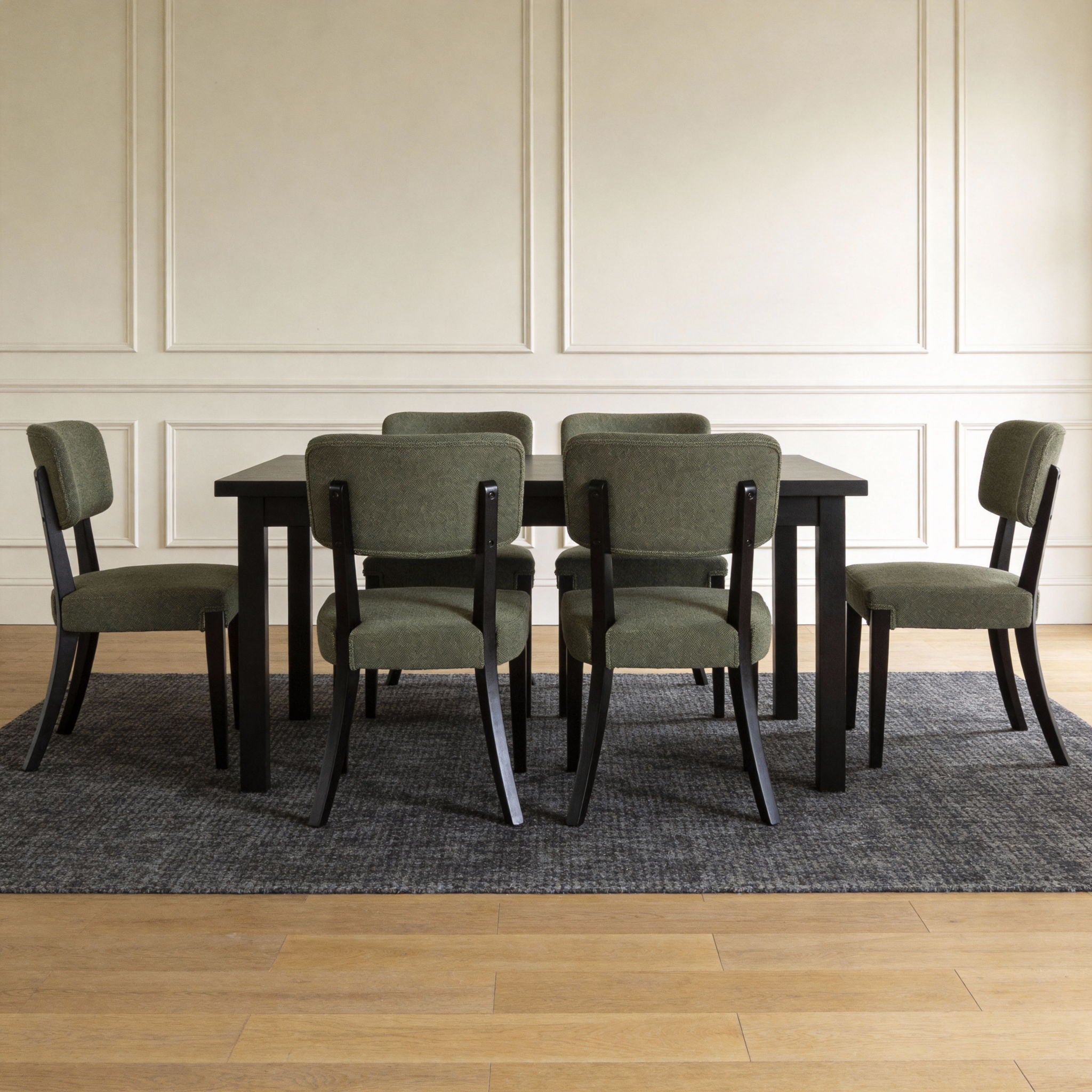 Contemporary Armless Dining Chairs (Set of 2)