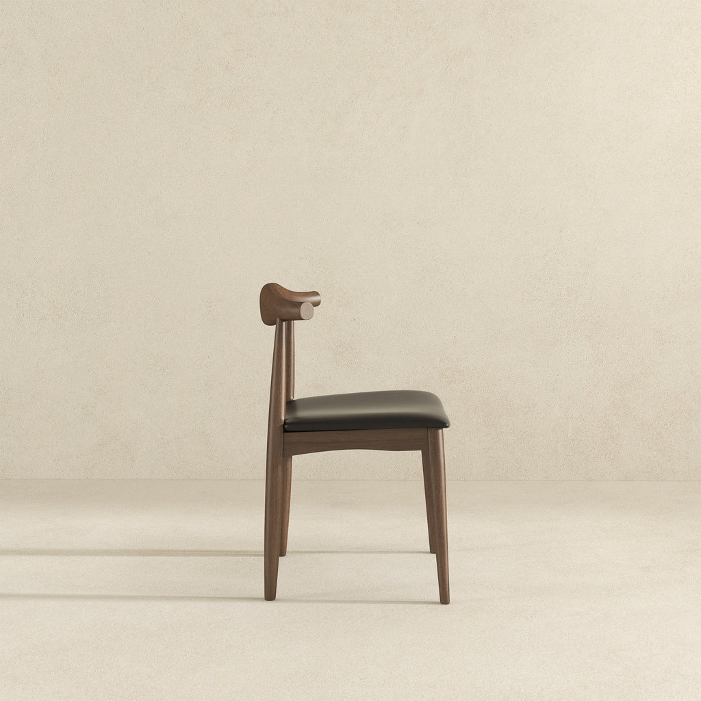Destiny - Dining Chairs (Set of 2) - Black / Dark Brown