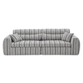 3 Seater, Couch With Throw Pillows For Living Room