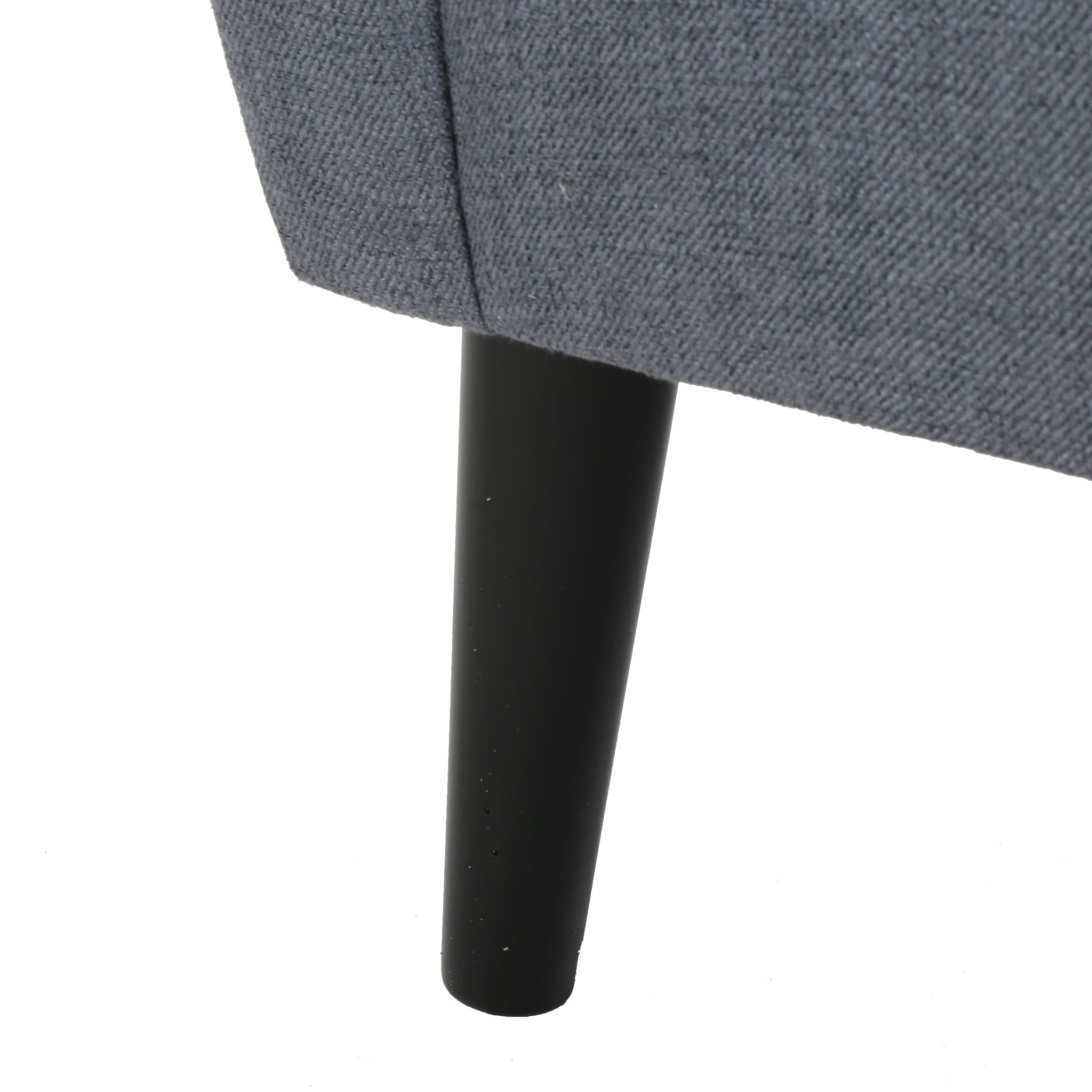 Contemporary Club Chair With Nailhead Trim Fabric And Birch Wood Legs