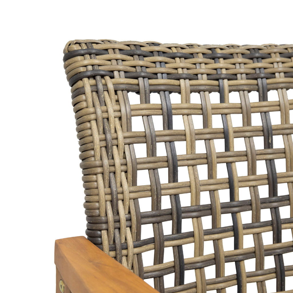 Outdoor Dining Chair Acacia Wood Frame (Set of 2)