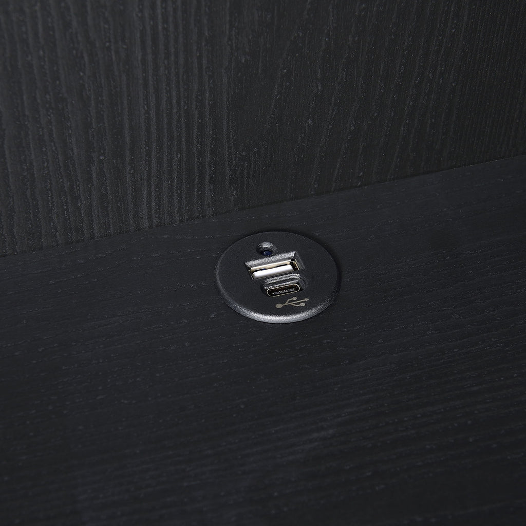 Geary - 3 Shelf Bookcase With USB Charging And Lockable Top Drawer