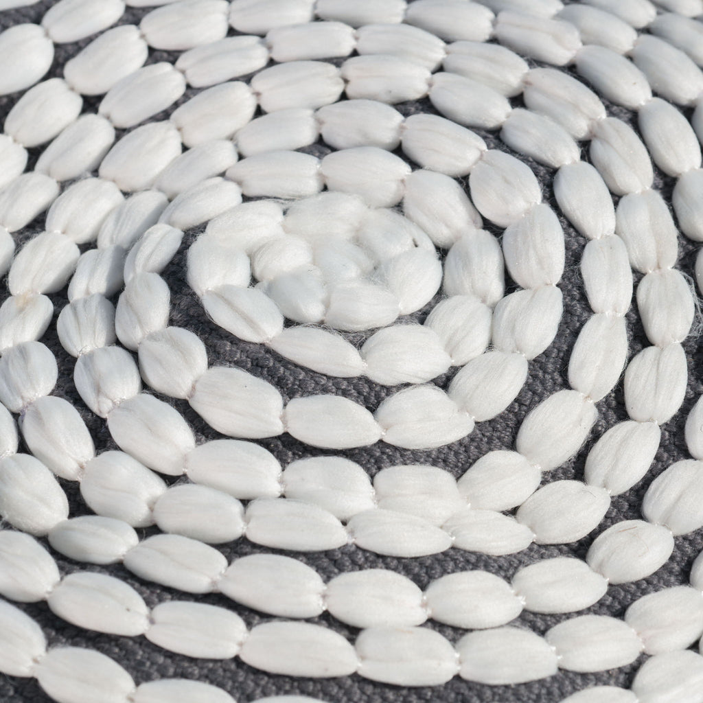 River - Handcrafted Cylindrical Pouf Water Resistant Fabric