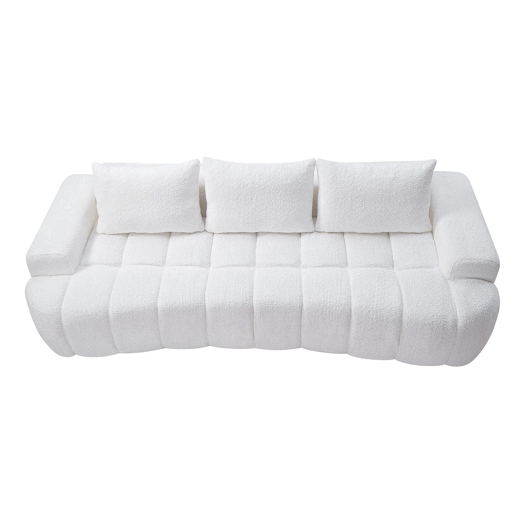 Extra Large Curved Front Compressed Sectional Sofa