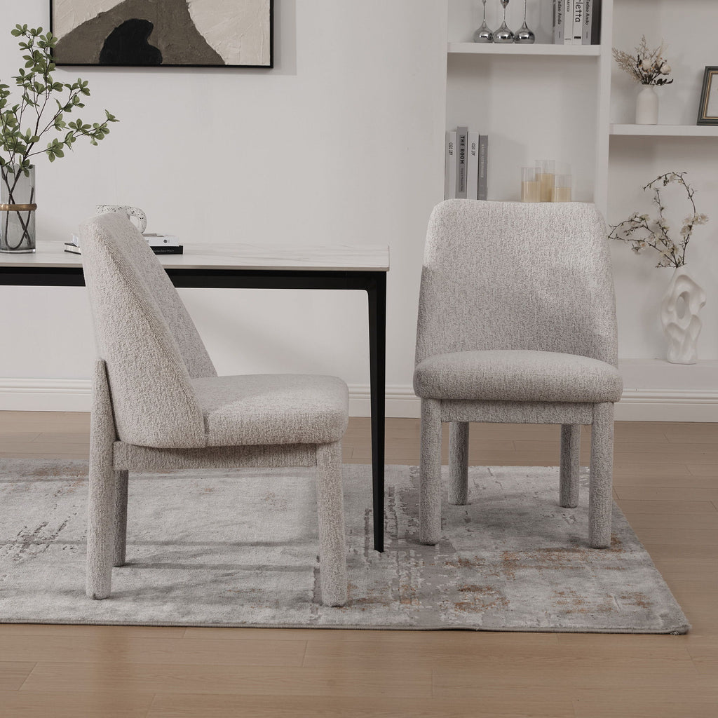 Wide Minimalist Dining Chair