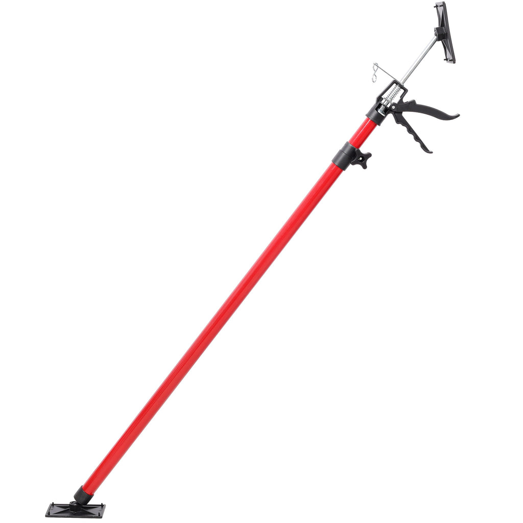 Adjustable Steel Support Pole System For Jacks And Drywalls With Carry Bag - Black / Red