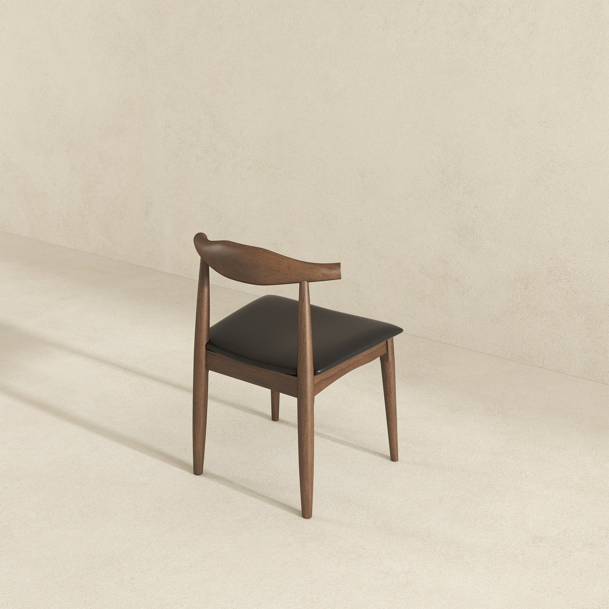 Destiny - Dining Chairs (Set of 2) - Black / Dark Brown