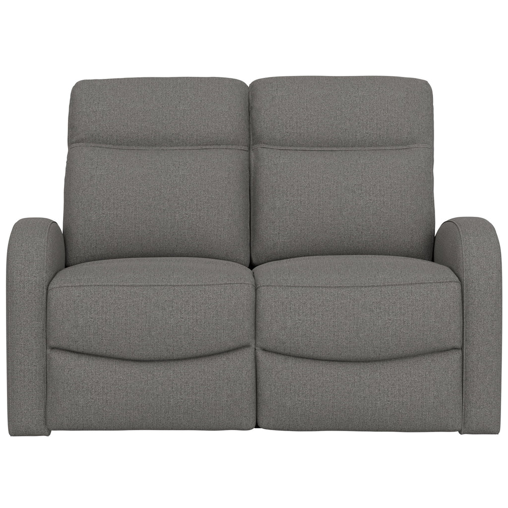 Manual Reclining Loveseat With Dual Seating Support For Living Room