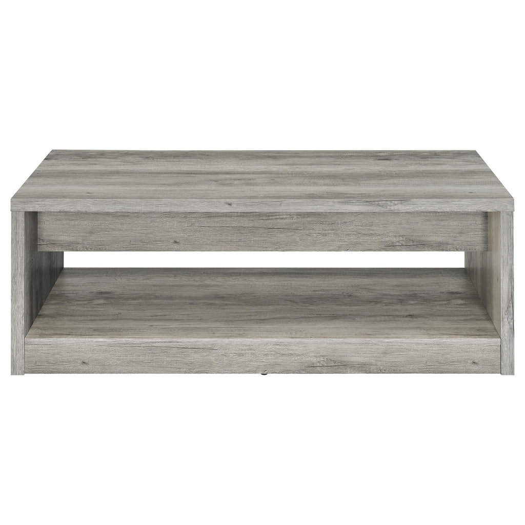 Nuberg - 2 Piece And End Table Set With Storage Drawers - Gray