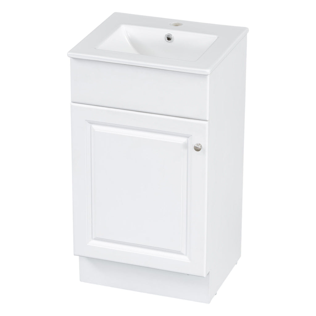 Bathroom Vanity With Sink, Cabinet With Adjustable Shelf