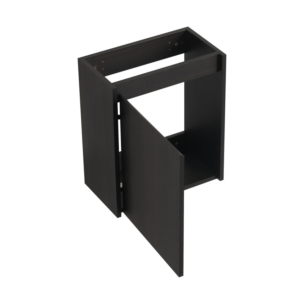 Modern Bathroom Vanity With Ceramic Basin, Wall Mounted Floating Sink Combo, Storage Cabinet
