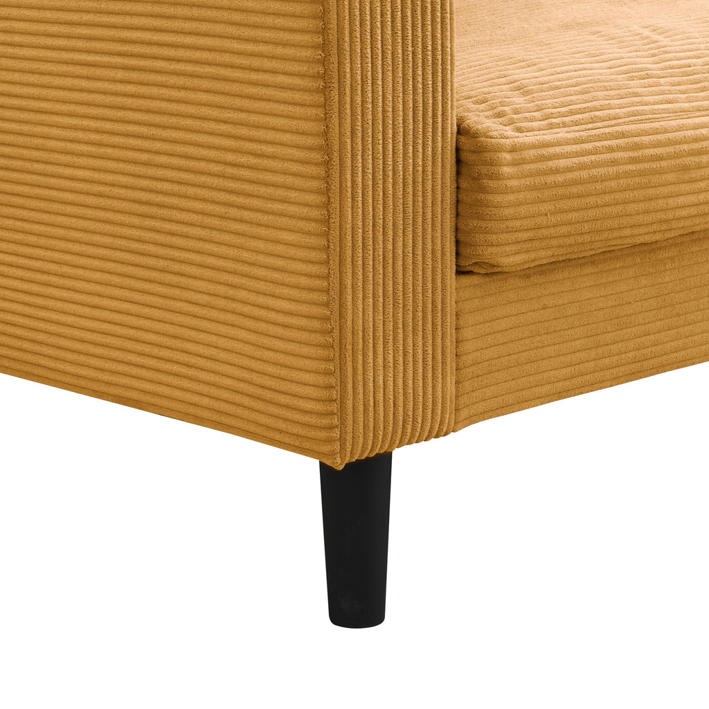Modern Upholstered 2 Piece Sofa Set With 3 Seater And 2 Seater