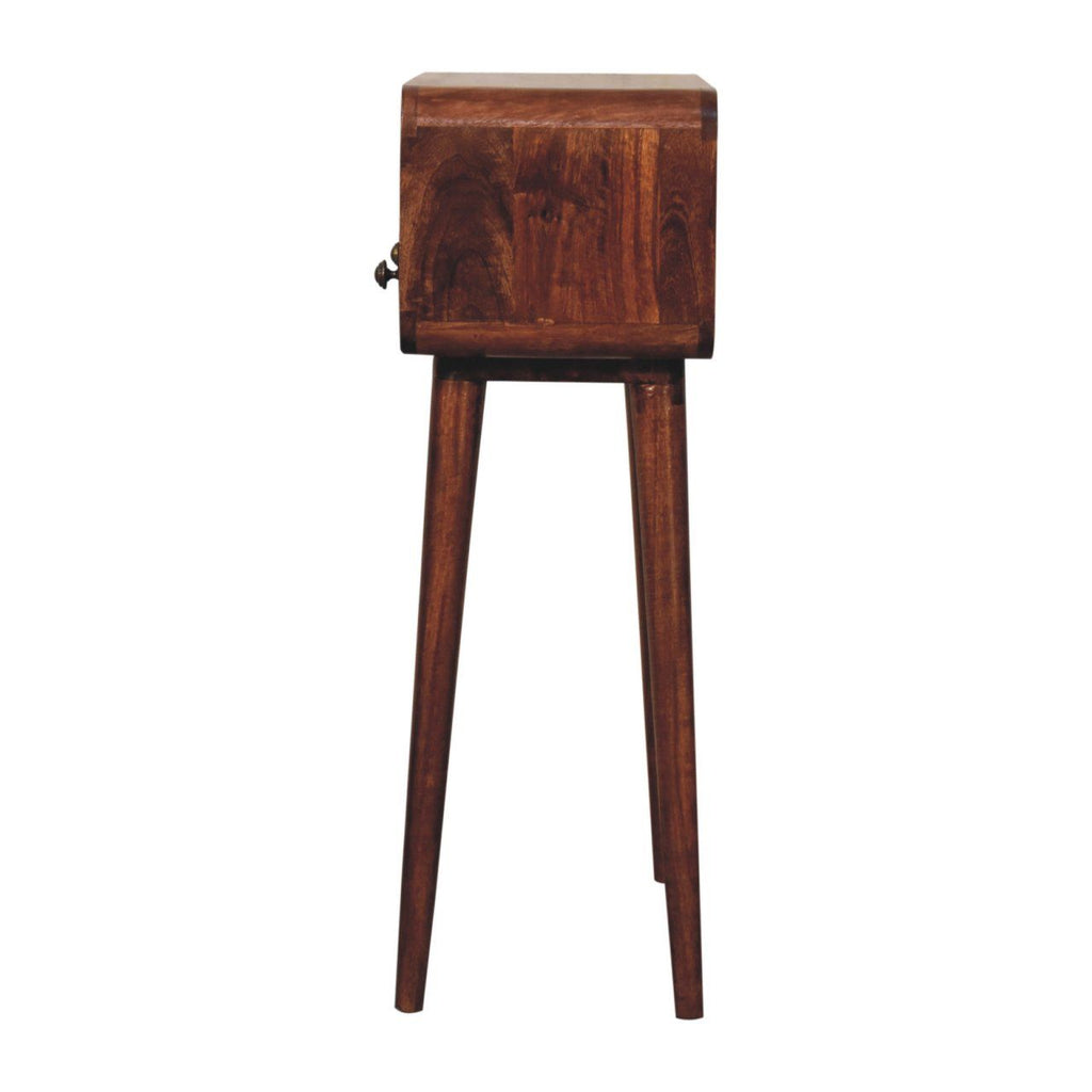 Solid Wood Curved Console Table