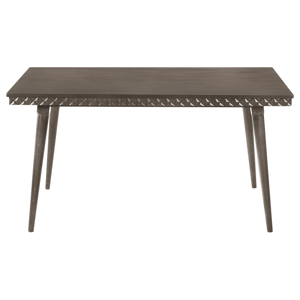 Perkins - 5 Piece Rectangular Dining Set With Chairs - Dark Brown