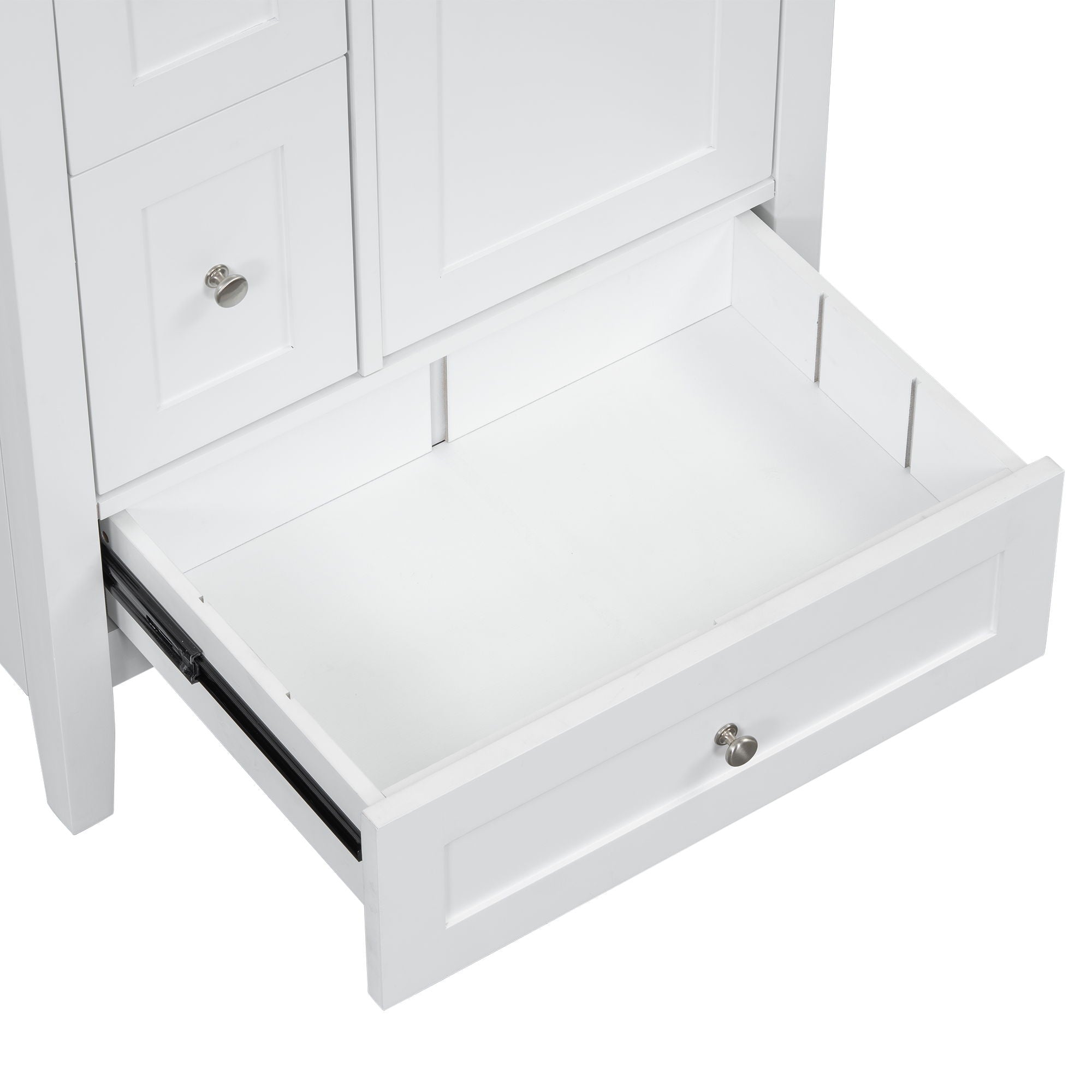 Modern Bathroom Vanity With Storage, Adjustable Shelf