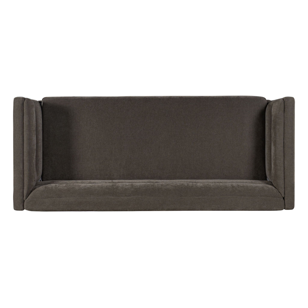 3 Seater Sofa Upholstery With Square Arms, Living Room Couch