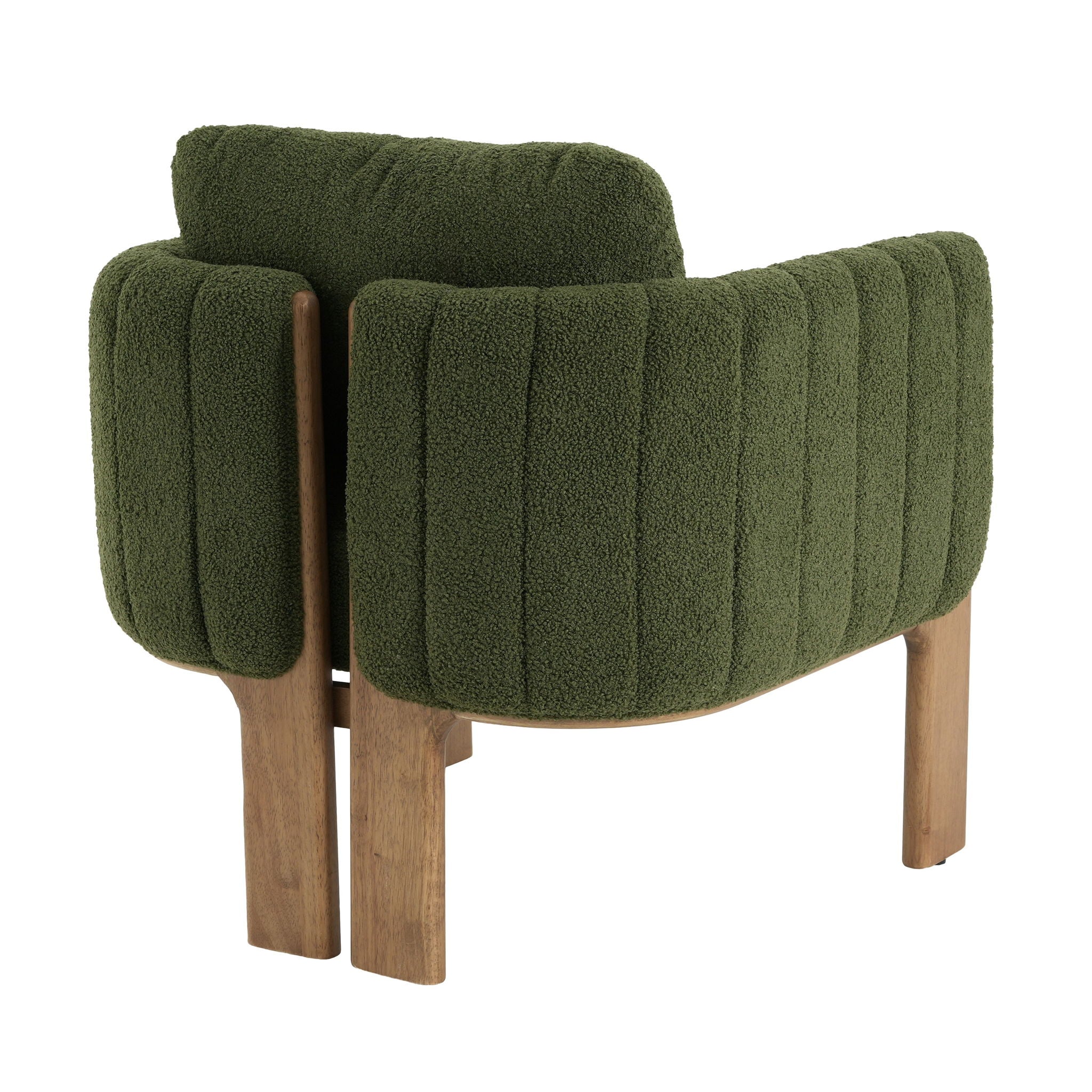Upholstered Dining Chair With Vertical Channel Tufting