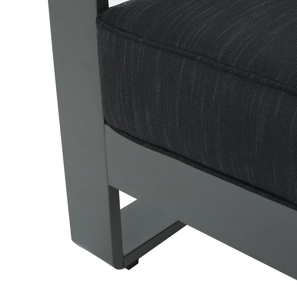 Cape Coral - Modern 3 Seater Sofa With Metal Tray