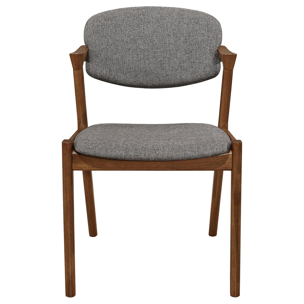 Modern Dining Chair And Zigzag Arm Design (Set of 2)