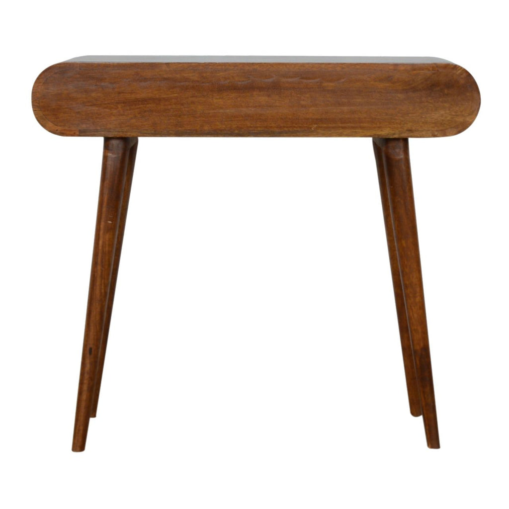 Solid Wood Curved Edge Console Table