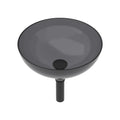 Artistic Tempered Glass Vessel Sink With Pop Up Drain
