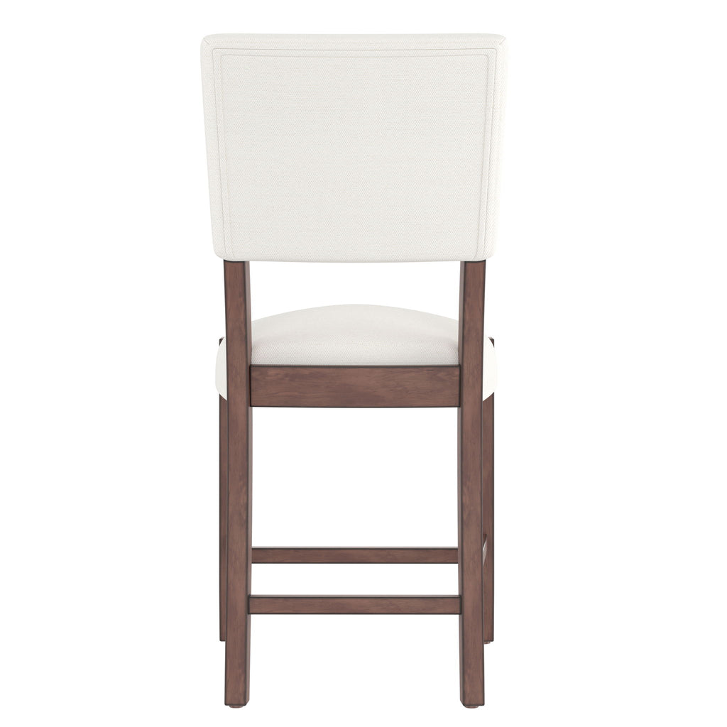 5 Piece Counter Height Dining Set With 4 Upholstered Chairs