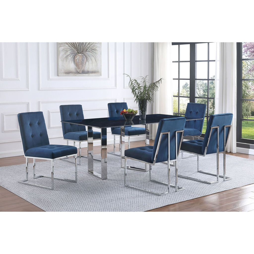 Forster - Rectangular Sintered Stone Dining Table - Gray