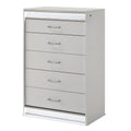 Glam - 5 Drawer Chest With LED Lighting - White