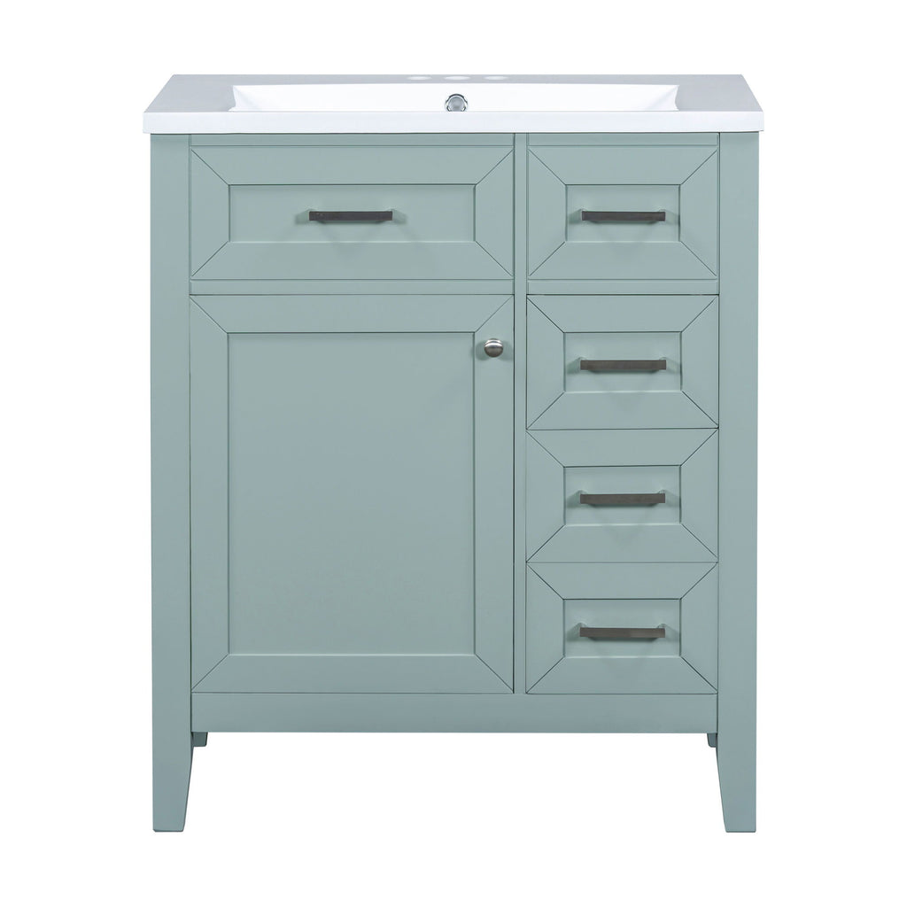 Modern Bathroom Vanity With Sink Combo, 3 Drawers