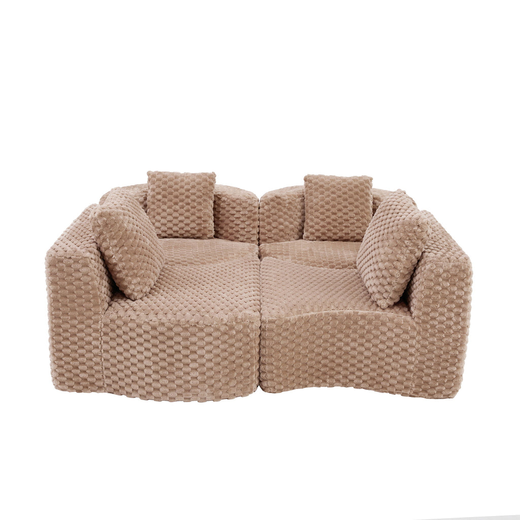 Modular Sectional Sofa With Free Combination Design