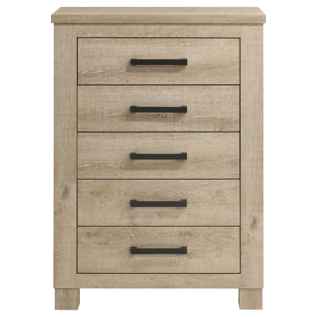 Sansome - 5 Drawer Bedroom Chest - Oak