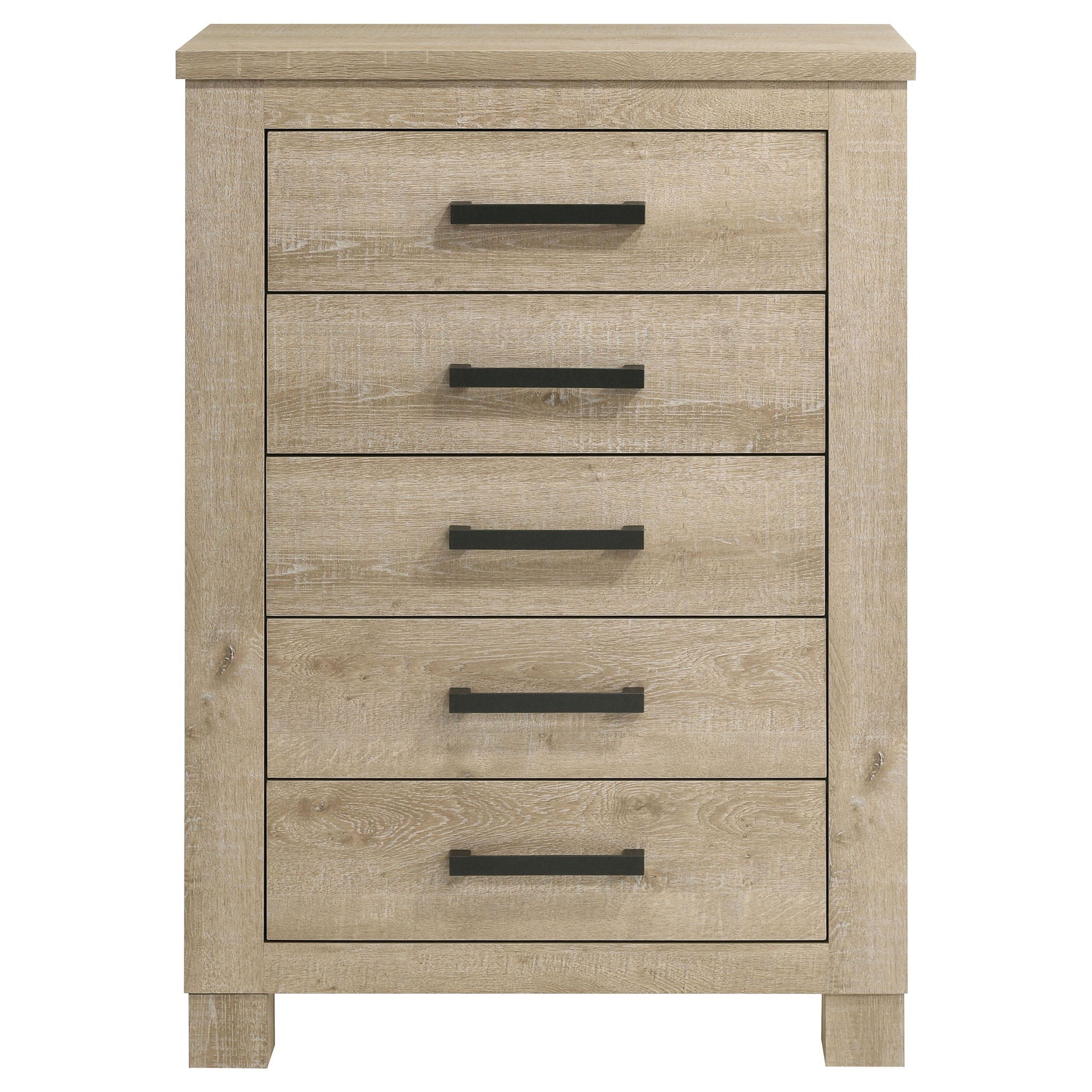 Sansome - 5 Drawer Bedroom Chest - Oak