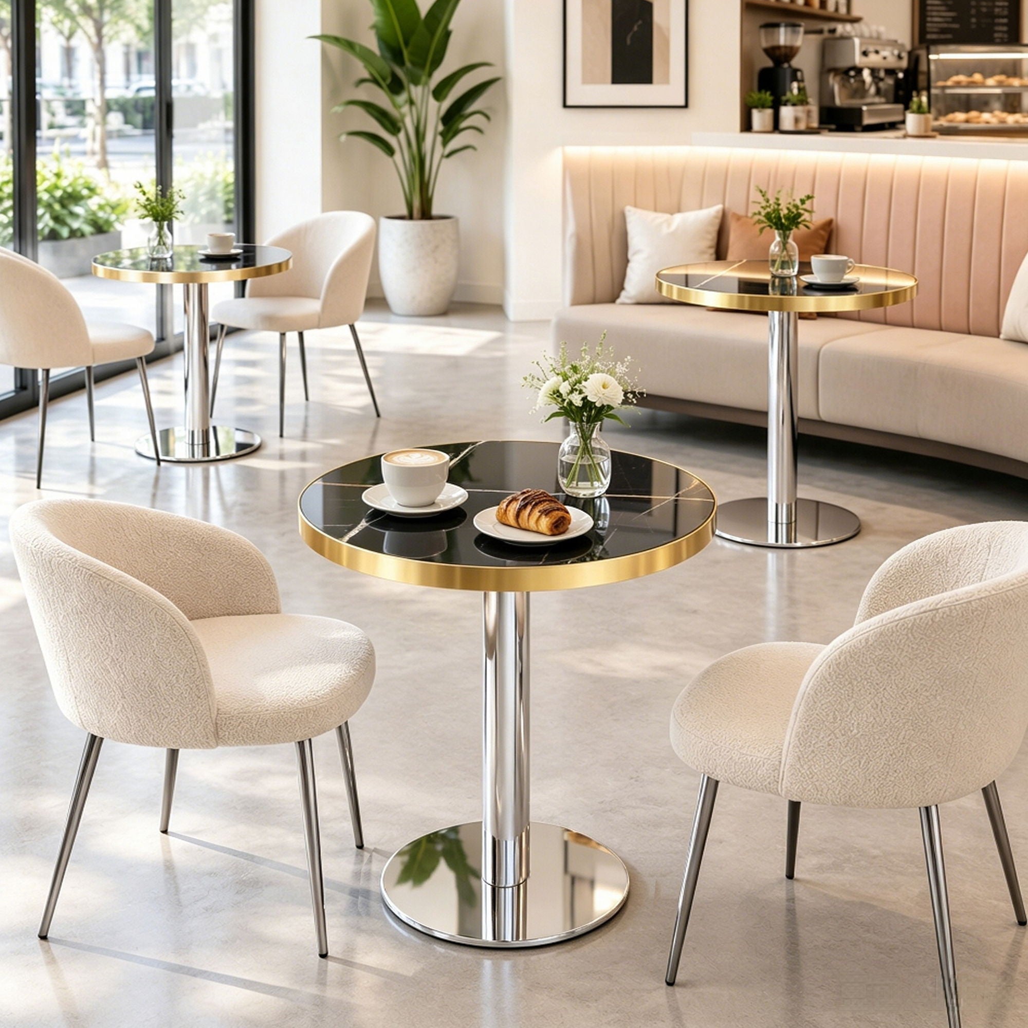 Elegant Modern Round Bistro Table