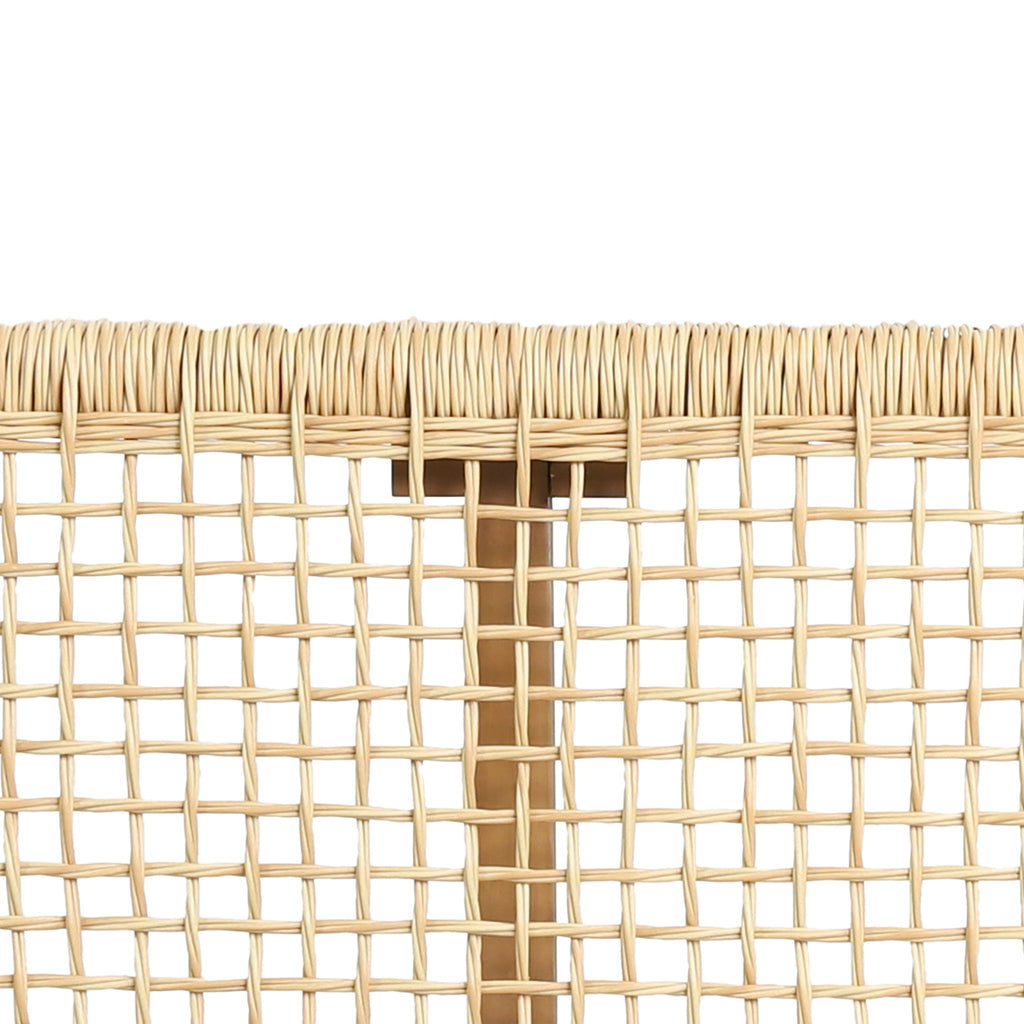 Angie - Bench Outdoor Seating Acacia Wood Faux Rattan - Teak