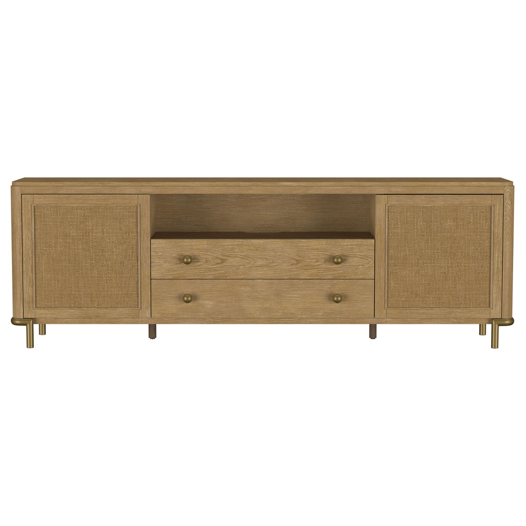 Benson - 2 Door TV Stand With Dual Drawers