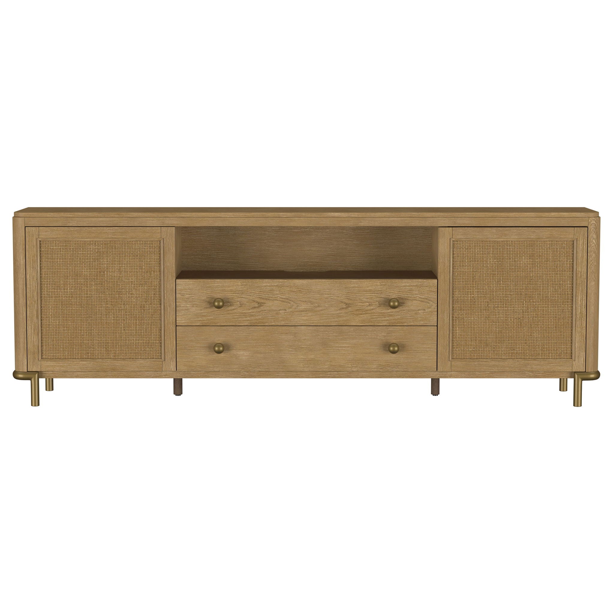 Benson - 2 Door TV Stand With Dual Drawers