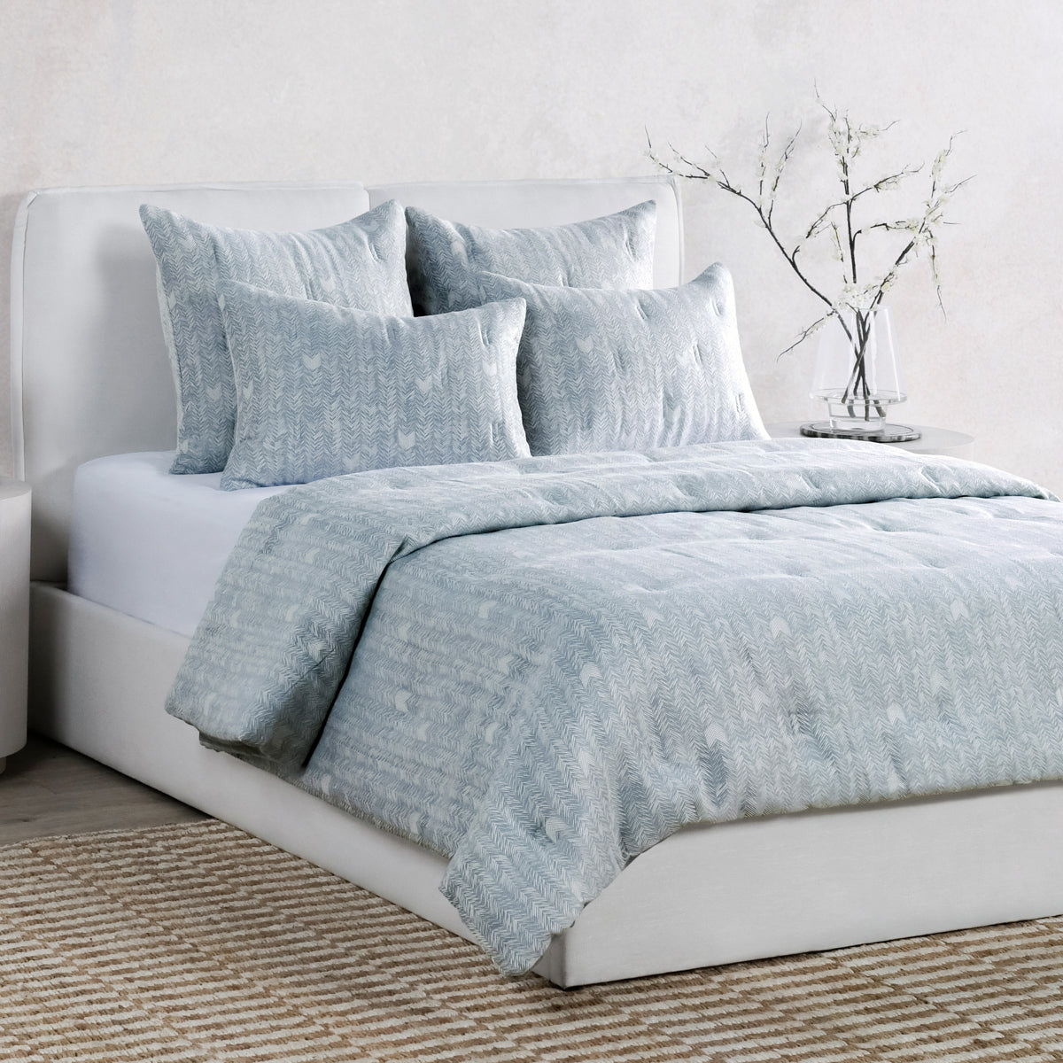 French Herringbone - 3 Piece Comforter Set