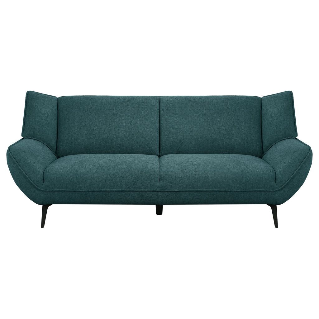 Logan - Flared Arm Sofa Sofa - Teal Blue