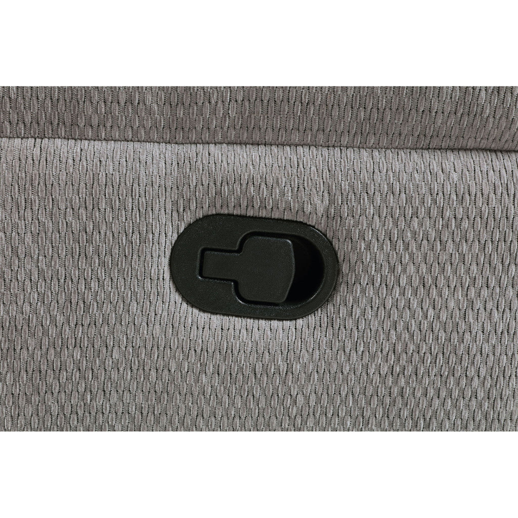 Sebring - Upholstered Glider Recliner Chair With Manual Recline And Smooth Gliding Motion - Gray