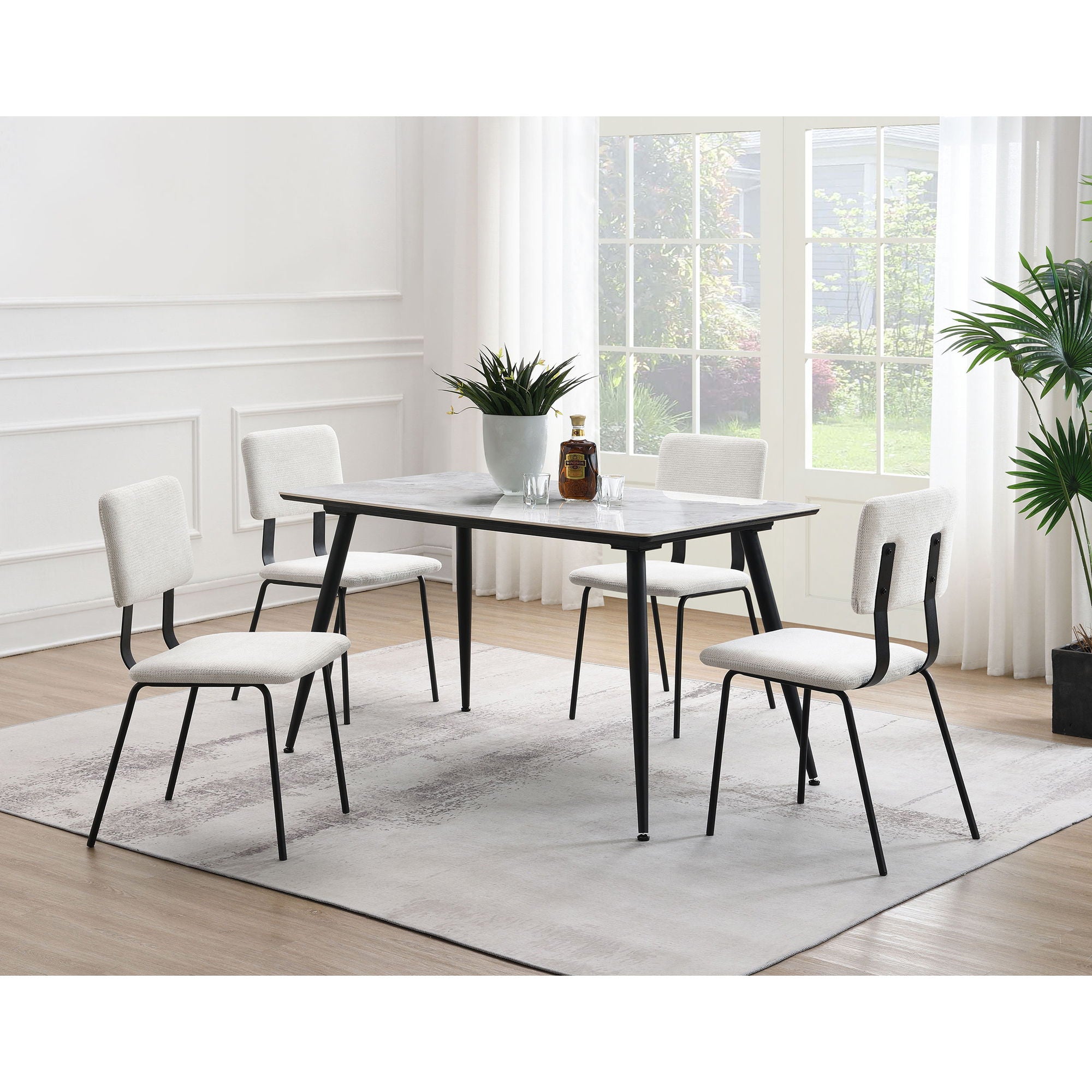 Bixby - Upholstered Dining Side Chair (Set of 2) - White