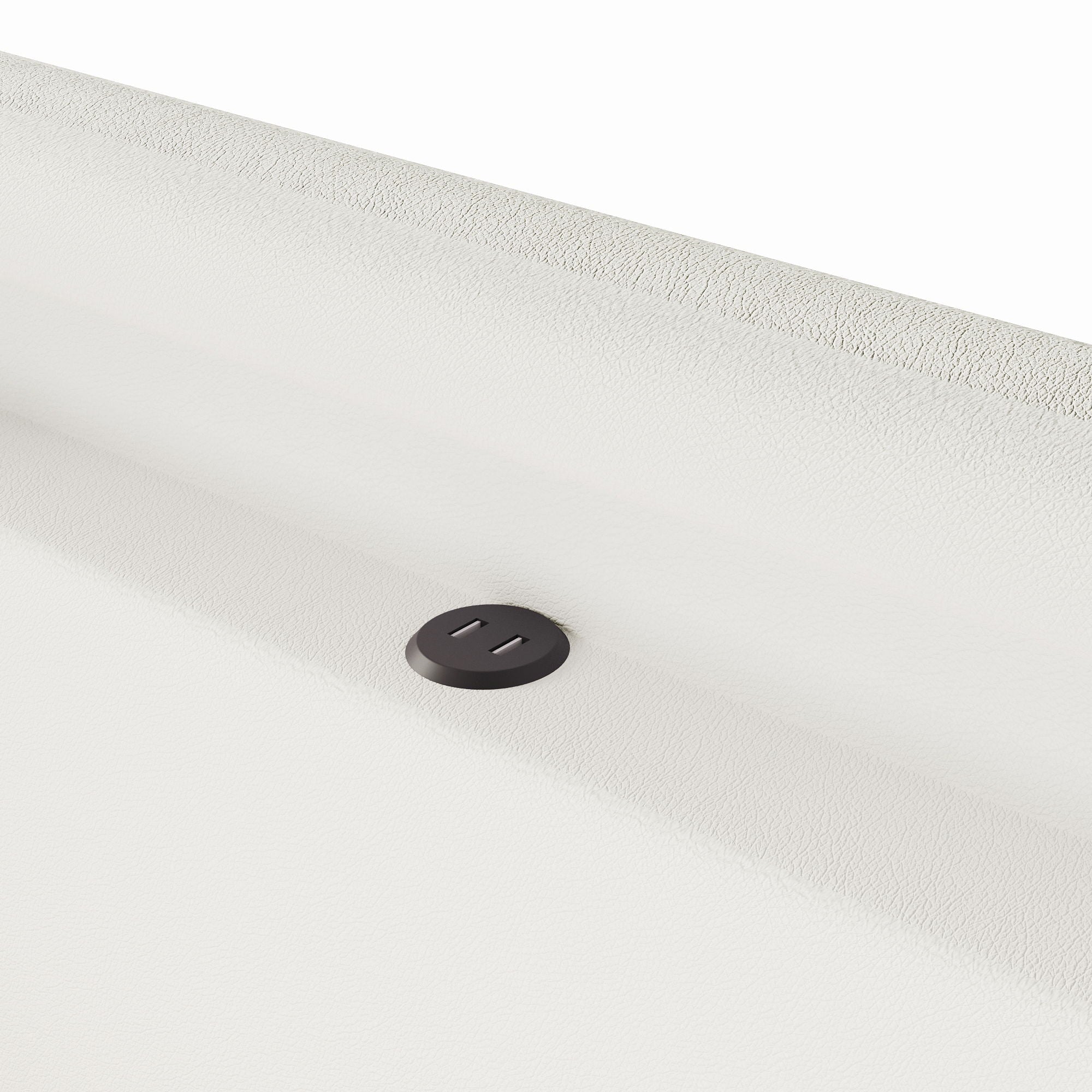 Upholstered Platform Bed With Drawer, LED Light Strip, USB Port