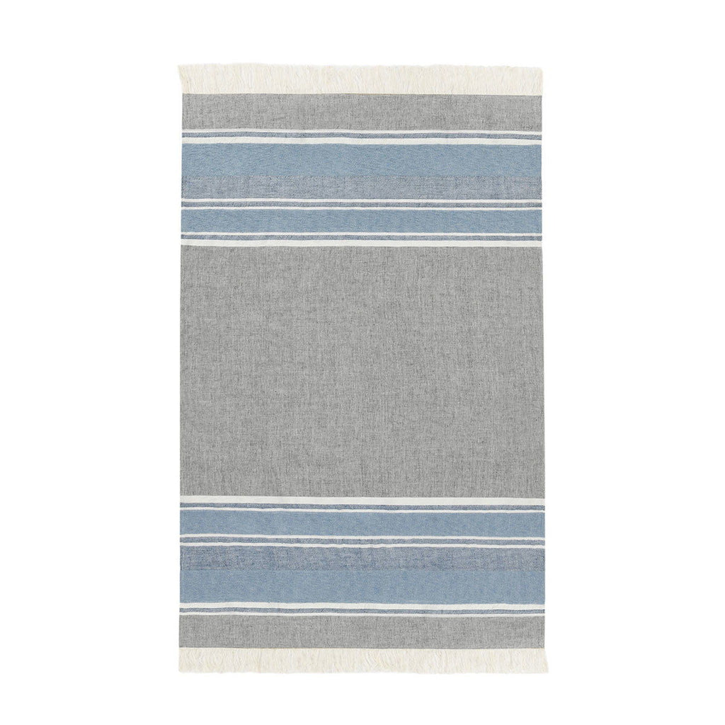 Lima - Throw - Capri Blue / Dark Gray